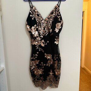 Beautiful Sequin Formal Dress Size L